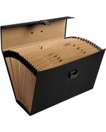 58421E EXACOMPTA : Trieur avec poignée - 20 compartiments - Noir