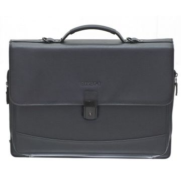 MEANDMY : Attaché-Case en cuir - MANAGER Noir 23011