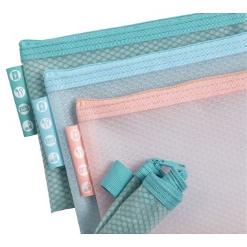 Pochettes à fermeture éclair - 170 x 120 mm - Assortiment : EXACOMPTA Chromaline Pastel image