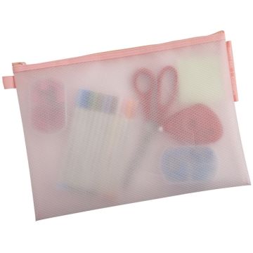 Pochettes à fermeture éclair - 350 x 250 mm - Assortiment : EXACOMPTA Chromaline Pastel corail