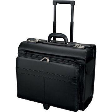 Valise de pilote avec trolley en simili-cuir - SAN REMO 45030 ALASSIO