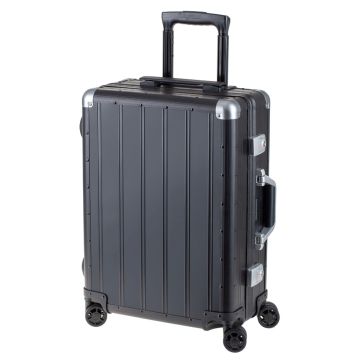 Valise de voyage avec 4 roulettes - Aluminium - Noir Mat : ALUMAXX Modèle