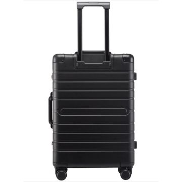 Valise de voyage avec 4 roulettes - Aluminium Noir : ALUMAXX 