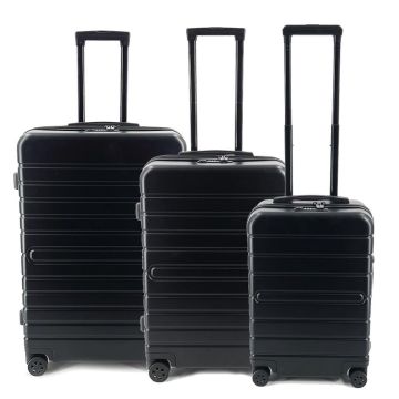 Set de 3 Valises trolley en ABS - Noir : JSA set de 3