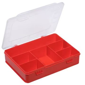 Boîte d' assortiment - 6 compartiments - Rouge : EuroPlus Basic image