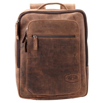 Sac à Dos pour PC 15,6 pouces - Cuir - Marron : PRIDE et SOUL Jester Image