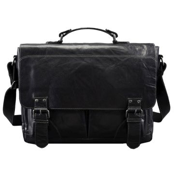 47154 Sac à bandoulière en cuir - PRIDE & SOUL JOLLY Noir