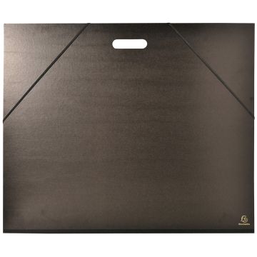 Carton à Dessin avec poignée Kraft noir - Raisin 720 x 520 mm : EXACOMPTA Visuel