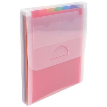 Trieur valisette vertical - 6 compartiments - Blanc translucide EXACOMPTA Crystal Exemple