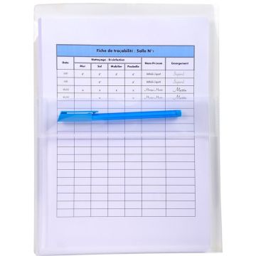 Lot de 2 Pochettes adhésives à soufflet - A4 EXACOMPTA Image