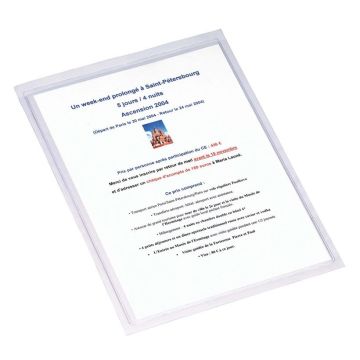 Pochettes adhésives - PVC - A4 EXACOMPTA Image