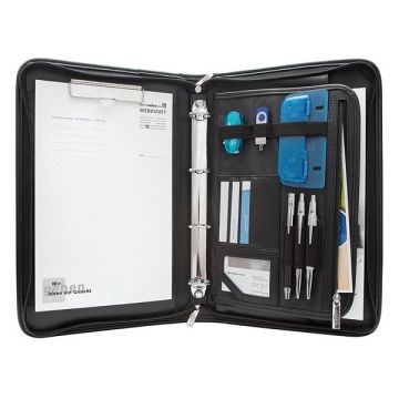Serviette-classeur A4 en simili-cuir - Elégance Pochette de conférence WEDO