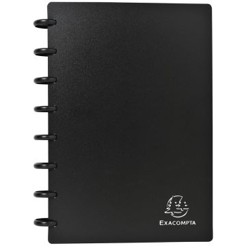 Porte-cartes de Visite amovible en PP - Noir - 120 cartes : EXACOMPTA Image