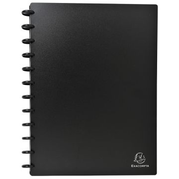 Porte-cartes de Visite amovible en PP - Noir - 192 cartes EXACOMPTA Image