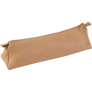 Trousse trapèze pour stylos - Cuir Naturel : CLAIREFONTAINE Photo