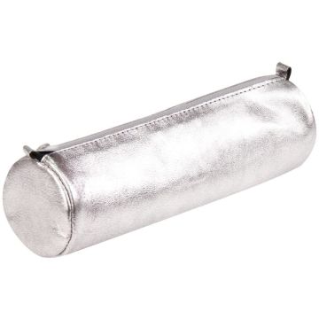 Trousse en Cuir pour stylos - Argent : CLAIREFONTAINE Photo