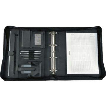 ALASSIO : Serviette-Classeur A4 en simili-cuir - OSI Noir Modèle