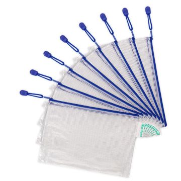 Photo Sac à fermeture éclair A5 - 235 x 165 mm - Bleu TARIFOLD