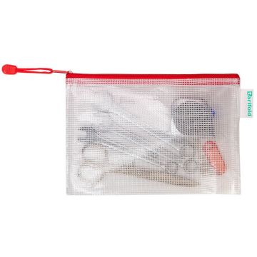 Photo Sac à fermeture éclair A5 - 235 x 165 mm - Rouge TARIFOLD