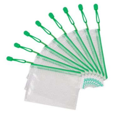 Photo Sac à fermeture éclair A6 - 175 x 125 mm - Vert TARIFOLD