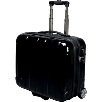 JSA : Valise avec  trolley en polycarbonate  45513 - OVERNIGHT Noir