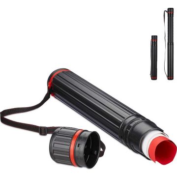 Tube à dessin en PP Noir - Diamètre 80 mm KANGARO