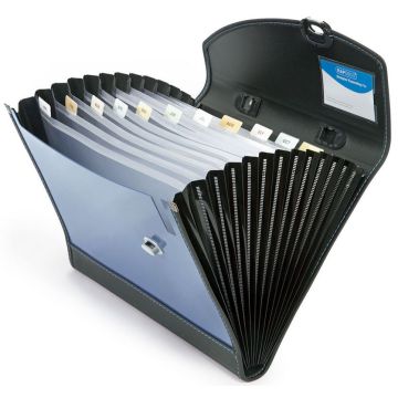 Photo Trieur valisette avec poignée - 13 compartiments - Bleu RAPESCO Designer