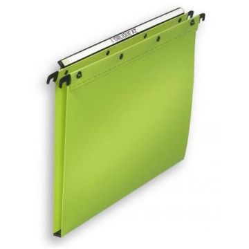 Photo Dossiers suspendus pour armoire - Fond 15 mm - Vert L'OBLIQUE Lot de 10