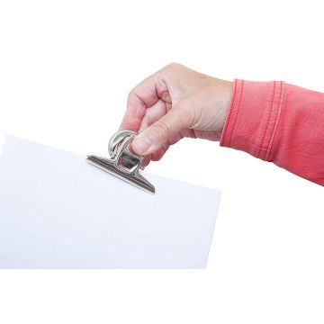 Photo Pince en acier pour feuilles avec aimant - Largeur 75 mm MAUL Lot de 3