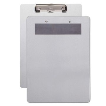 Photo Porte-bloc magnétique en aluminium - 230 x 319 mm - Gris MAUL Arrière