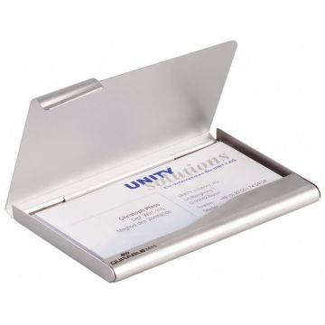 Photo Étui pour cartes de visite - Aluminium DURABLE Business Card Box