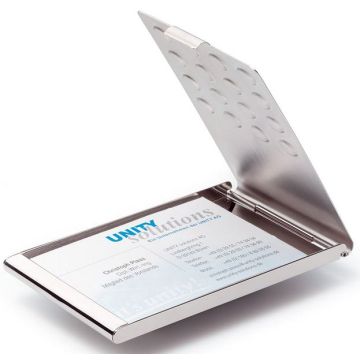 Photo Étui pour cartes de visite - Métal DURABLE Business Card Box Chrome 