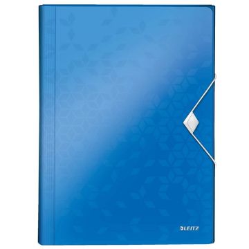 Photo Trieur Chemise A4 - 6 compartiments - Bleu LEITZ Wow Fermé