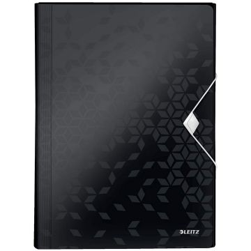 Photo Trieur Chemise A4 - 6 compartiments - Noir LEITZ Wow Image