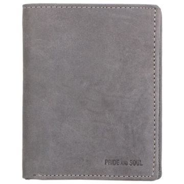 Photo Porte-monnaie - Format Portrait - Cuir - Gris PRIDE ET SOUL