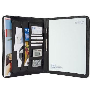 Photo Conférencier A4 en simili-cuir  WEDO Elégance 58 5401 ouvert