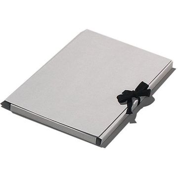 Photo Carton à dessin à ruban - A4 - Gris FOLIA Exemple