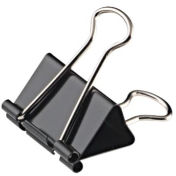 Photo Pince double clip - Largeur 32 mm - Noir WONDAY