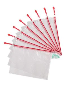 Photo Sac à fermeture éclair A4 - 330 x 240 mm - Rouge TARIFOLD