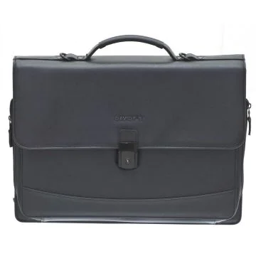 MEANDMY : Attaché-Case en cuir - MANAGER Noir 23011