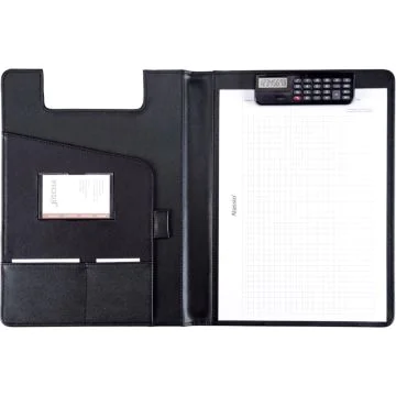 Serviette-écritoire avec calculatrice en simili-cuir BRESICA : ALASSIO