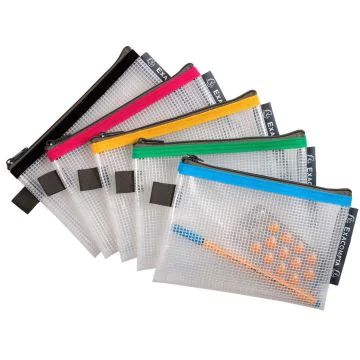 Pochettes à fermeture éclair - 170 x 120 mm - A6 - Assortiment EXACOMPTA