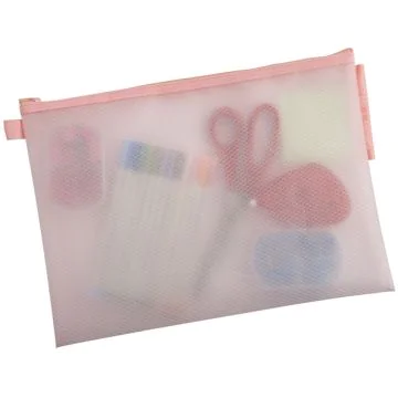 Pochettes à fermeture éclair - 350 x 250 mm - Assortiment : EXACOMPTA Chromaline Pastel corail