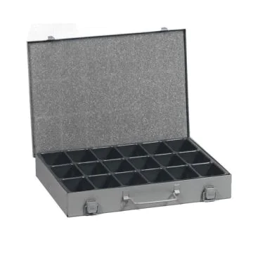 Mallette à 18 casiers pour petites pièces : ALLIT EuroPlus Metall image