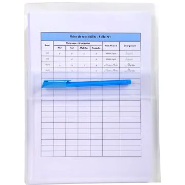 Lot de 2 Pochettes adhésives à soufflet - A4 EXACOMPTA Image