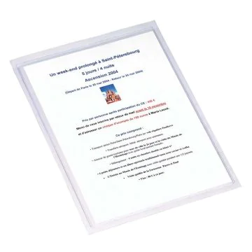 Pochettes adhésives - PVC - A4 EXACOMPTA Image