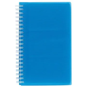 Reliure à spirales pour cartes de visite - 96 cartes - Assortiment EXACOMPTA Linicolor Bleu