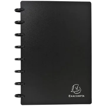 Porte-cartes de Visite amovible en PP - Noir - 120 cartes : EXACOMPTA Image