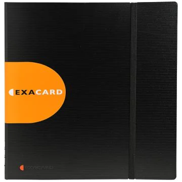 Reliure à spirales pour cartes de Visite Exacard - Noir - 320 cartes : EXACOMPTA Image