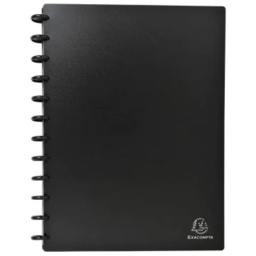 Porte-cartes de Visite amovible en PP - Noir - 192 cartes EXACOMPTA Image